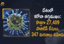 Covid-19 Updates of India : 27409 New Positive Cases, 347 Deaths Reported in Last 24 Hours, Coronavirus Cases, coronavirus cases india, coronavirus india, coronavirus india live updates, Coronavirus India News LIVE Updates, COVID-19 pandemic in India, India Coronavirus, India Covid-19 Updates, total corona cases in india today, Total Corona Positive Cases in India, total corona positive in india, Coronavirus Cases, coronavirus cases in india state wise, coronavirus cases in india today state wise, coronavirus cases india ,mango news