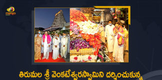 Vice President Venkaiah Naidu Visits Tirumala Temple, Offers Prayers to Lord Venkateswara