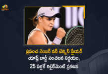 ప్రపంచ నెంబర్ వన్ టెన్నిస్ ప్లేయర్ యాష్లే బార్టీ సంచలన నిర్ణయం, 25 ఏళ్లకే రిటైర్మెంట్ ప్రకటన World No 1 Tennis Player Ashleigh Barty Announces Retirement from Professional Tennis at the Age of 25, World No 1 Tennis Player, Ashleigh Barty Announces Retirement from Professional Tennis at the Age of 25, Ashleigh Barty Announces Retirement from Professional Tennis, Ashleigh Barty, World No 1 Tennis Player Ashleigh Barty, Tennis Player Ashleigh Barty, Ashleigh Barty World No 1 Tennis Player, Tennis Player, Professional Tennis Player, Professional Tennis Player Ashleigh Barty, Professional Tennis Player Ashleigh Barty Announces Retirement from Professional Tennis, Professional Tennis Player Ashleigh Barty Announces Retirement from Professional Tennis at the Age of 25, Ashleigh Barty Latest Updates, Ashleigh Barty Latest News, Tennis, No 1 Tennis Player, Mango News, Mango News Telugu,