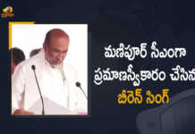మణిపూర్ సీఎంగా ప్రమాణస్వీకారం చేసిన బీరెన్ సింగ్ Biren Singh to Take Oath as Manipur CM for a Second Term Today, Biren Singh to Take Oath as Manipur CM for a Second Term, Biren Singh Takes Oath as New Chief Minister of Manipur, Biren Singh Takes Oath as New CM of Manipur, New CM of Manipur, Biren Singh, New Chief Minister of Manipur, Biren Singh Takes Charge as New Chief Minister of Manipur, Manipur CM Biren Singh, Manipur Chief Minister Biren Singh, Chief Minister Biren Singh, Manipur CM Biren Singh oath-taking ceremony, Biren Singh oath-taking ceremony, oath-taking ceremony, oath-taking ceremony Latest News, oath-taking ceremony Latest Updates, oath-taking ceremony Live Updates, Bharatiya Janata Party leader Biren Singh was sworn in as the Manipur Chief Minister, Bharatiya Janata Party leader Biren Singh, Biren Singh was sworn in as the Manipur Chief Minister, Bharatiya Janata Party leader, Bharatiya Janata Party leader Singh takes oath as new Manipur CM, new Manipur CM, Mango News, Mango News Telugu,