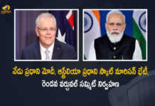 PM Modi Australia PM Scott Morrison will Hold the Second India-Australia Virtual Summit Today, Australia PM Scott Morrison will Hold the Second India-Australia Virtual Summit Today, PM Modi will Hold the Second India-Australia Virtual Summit Today, Second India-Australia Virtual Summit Today, Second India-Australia Virtual Summit, India Second Virtual Summit, Australia Second Virtual Summit, India-Australia Virtual Summit, PM Modi, Narendra Modi, Prime Minister of India, Narendra Modi Prime Minister of India, PM Scott Morrison, Scott Morrison, Prime Minister of Australia, Scott Morrison Prime Minister of Australia, Second India-Australia Virtual Summit Latest News, Second India-Australia Virtual Summit Latest Updates, Second India-Australia Virtual Summit Live Updates, Virtual Summit, Second Virtual Summit, Mango News, Mango News Telugu,