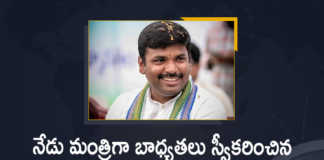 AP Gudivada Amarnath Take Charges Today as Minister of IT and Industries, Gudivada Amarnath Take Charges Today as Minister of IT and Industries, Minister of IT and Industries, Gudivada Amarnath Minister of IT and Industries, IT and Industries, Gudivada Amarnath, Gudivada Amarnath takes charge as AP Minister of IT and Industries, Minister Gudivada Amarnath, AP Minister Gudivada Amarnath, Andhra Pradesh Minister Gudivada Amarnath, Anakapalli MLA Gudivada Amarnath, new reshuffled Cabinet Ministry of Andhra Pradesh, Andhra Pradesh Cabinet, Cabinet reshuffle, AP Cabinet reshuffle News, AP Cabinet reshuffle Latest News, AP Cabinet reshuffle Latest Updates, AP Cabinet reshuffle Live Updates, AP CM YS Jagan Mohan Reddy, AP CM YS Jagan, YS Jagan Mohan Reddy, YS Jagan, CM YS Jagan, Mango News, Mango News Telugu,