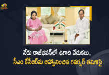 Telangana Ugadi Celebrations To be Held at Raj Bhavan Today Governor Tamilisai Invites CM KCR, Telangana Ugadi Celebrations To be Held at Raj Bhavan, Telangana Governor Tamilisai Invites Telangana CM KCR, Telangana Governor Tamilisai, Tamilisai Soundararajan, Governor of Telangana, Tamilisai Soundararajan Governor of Telangana, Telangana Ugadi Celebrations, Ugadi Celebrations, Ugadi Celebrations at Raj Bhavan, Ugadi Celebrations Latest News, Ugadi Celebrations Latest Updates, Ugadi Celebrations Live Updates, Raj Bhavan, CM KCR, Telangana CM KCR, K Chandrashekar Rao, Chief minister of Telangana, Telangana CM K Chandrashekhar Rao, K Chandrashekar Rao Chief minister of Telangana, Telangana Chief minister, Mango News, Mango News Telugu,