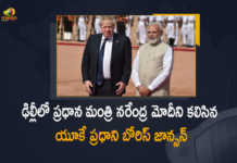 UK Prime Minister Boris Johnson Meets PM Narendra Modi Today in Delhi, Boris Johnson Meets PM Narendra Modi Today in Delhi, UK PM Boris Johnson will Meet Prime Minister Modi Today, Prime Minister Modi, PM Modi, Narendra Modi, Prime Minister Narendra Modi, Prime Minister Of India, Narendra Modi Prime Minister Of India, Boris Johnson India visit, UK Prime Minister Boris Johnson, UK PM Boris Johnson to begin two-day India trip, UK PM Boris Johnson Starts India Tour, UK PM Boris Johnson two-day Tour In India, British Prime Minister Boris Johnson, British Prime Minister, Prime Minister Boris Johnson, Prime Minister Boris Johnson Tour To India, Prime Minister Boris Johnson 2 Days Tour To India, Boris Johnson India visit News, Boris Johnson India visit Latest News, Boris Johnson India visit Latest Updates, Boris Johnson India visit Live Updates, Mango News, Mango News Telugu,