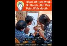 Lord Hanuman Painting With Mouth - Dr Harrsha, Lord Hanuman Painting With Mouth | Hanuman Drawing With Mouth,Hanuman Pencil Sketch, Dr. Harrsha,hanuman,lord hanuman,how to draw lord hanuman,how to draw,how to draw hanuman,how to draw hanuman easy, how to draw hanuman step by step,how to draw hanuman face,famous paintings,celebrity harrsha,world famous artist, Painting Techniques,how to draw with mouth,how to draw a mouth,armless artist, disabled artist,armless painter,disabled painter,inspirational story, Mango News, Mango News Telugu,