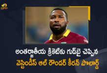 West Indies All Rounder Kieron Pollard Retires from International Cricket, Kieron Pollard Retires from International Cricket, The legendary West Indies all-rounder Kieron Pollard has announced his retirement from international cricket, Kieron Pollard has announced his retirement from international cricket, The legendary West Indies all-rounder Kieron Pollard, West Indies all-rounder Kieron Pollard, West Indies all-rounder Kieron Pollard has announced his retirement from international cricket, international cricket, all-rounder Kieron Pollard, Kieron Pollard, West Indies white-ball captain Kieron Pollard announced his retirement from international cricket, white-ball captain Kieron Pollard, white-ball captain, Former West Indies captain Kieron Pollard announced retirement from international cricket, Kieron Pollard Retires from IC News, Kieron Pollard Retires from IC Latest News, Kieron Pollard Retires from IC Latest Updates, Mango News, Mango News Telugu,