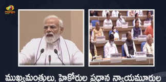 PM Modi Inaugurates Joint Conference of CMs of the States and Chief Justices of High Courts at Delhi, Prime Minister Narendra Modi Inaugurates Joint Conference of CMs of the States and Chief Justices of High Courts at Delhi, Modi Inaugurated Joint Conference of CMs of the States and Chief Justices of High Courts at Delhi, Modi Launches Joint Conference of CMs of the States and Chief Justices of High Courts at Delhi, Joint Conference of CMs of the States and Chief Justices of High Courts at Delhi, Joint Conference of CMs of the States at Delhi, Joint Conference of Chief Justices of High Courts at Delhi, Chief Justices, CMs of the States, New Delhi, Joint Conference, PM Modi, Narendra Modi, Prime Minister Narendra Modi, Prime Minister Of India, Narendra Modi Prime Minister Of India, PM Narendra Modi, Mango News, Mango News Telugu,