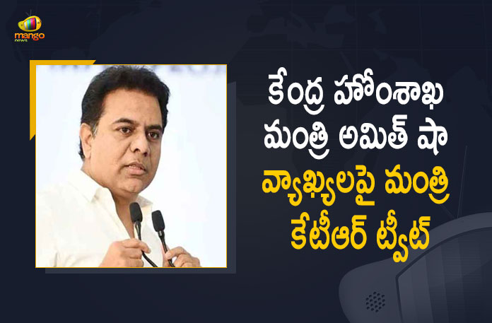 Minister KTR Tweet on Union Home minister Amit Shah Comments on Hindi Language, KTR Tweet on Union Home minister Amit Shah Comments on Hindi Language, Language chauvinism will boomerang says KT Rama Rao, Minister KT Rama Rao Says Language chauvinism will boomerang, Home Minister Amit Shah's statement that Hindi should be accepted as an alternative to English, Home Minister Amit Shah's statement, Amit Shah's statement, Hindi should be accepted as an alternative to English, Minister KTR strong counter to Home Minister Amit Shah's statement, Minister KTR strong counter to Home Minister, Minister KTR strong counter to Amit Shah's statement, Minister KTR strong counter to Union Home minister Amit Shah Comments on Hindi Language, Union Home minister Amit Shah Comments on Hindi Language, Hindi Language, Amit Shah statement Latest News, Amit Shah statement Latest Updates, Amit Shah statement Live Updates, Mango News, Mango News Telugu,