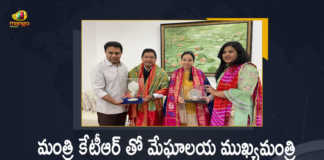 Meghalaya CM Conrad Sangma Meets Minister KTR at Hyderabad Today, Meghalaya CM Conrad Sangma meets Minister KTR, Meghalaya CM Conrad Sangma Meets Minister KTR at Hyderabad, Meghalaya Chief Minister Conrad Sangma called upon Telangana IT Minister KTR in Hyderabad, Chief Minister of Meghalaya, Conrad Sangma, Conrad Sangma Chief Minister of Meghalaya, Meghalaya CM Conrad Sangma, CM Conrad Sangma, Meghalaya Chief Minister Conrad Sangma met Minister KTR at Hyderabad, Conrad Sangma met Minister KTR at Hyderabad, Telangana Minister KTR, Minister KTR, KT Rama Rao, Minister of Municipal Administration and Urban Development of Telangana, KT Rama Rao Minister of Municipal Administration and Urban Development of Telangana, KT Rama Rao Information Technology Minister, Mango News, Mango News Telugu,