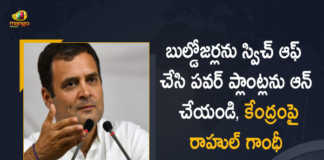 Rahul Gandhi Asks Central Govt to Switch off the bulldozers of Hate and Switch on the Power Plants, Rahul Gandhi Asks Central Govt to Switch off the bulldozers of Hate, Rahul Gandhi Asks Central Govt to Switch on the Power Plants, Power Plants, bulldozers of Hate, Rahul Gandhi, Congress leader Rahul Gandhi, Congress leader, Former president of the Indian National Congress, Rahul Gandhi Former president of the Indian National Congress, Indian National Congress, Congress leader Rahul Gandhi to Central government Switch off bulldozers of hate And switch on power plants, Congress leader Rahul Gandhi to Central government Switch off bulldozers of hate, Congress leader Rahul Gandhi to Central government switch on power plants, Mango News, Mango News Telugu,