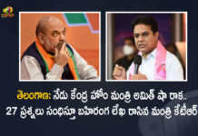 Minister KTR's 27-Questions Open Letter To Union Home Minister Amit Shah Ahead of Telangana Visit, Telangana Minister KTR's 27-Questions Open Letter To Union Home Minister Amit Shah Ahead of Telangana Visit, KTR Writes An Open Letter To Amit Shah Questions Discrimination To Telangana, KTR Writes An Open Letter To Amit Shah, KTR Questions Discrimination To Telangana, Discrimination To Telangana, Minister KTR Writes An Open Letter To Amit Shah, Minister KT Rama Rao wrote an open letter to the Union Home Minister Amit Shah, letter was a barrage of questions in form of an open letter regarding the coals, KT Rama Rao pointed out the discrimination government at the Centre had against Telangana State, discrimination government, Union Home Minister Amit Shah, Home Minister Amit Shah, Minister Amit Shah, Union Home Minister, Minister KTR Issues Legal Notice MP Bandi Sanjay Kumar, Working President of the Telangana Rashtra Samithi, Telangana Rashtra Samithi Working President, TRS Working President KTR, Telangana Minister KTR, KT Rama Rao, Minister KTR, Minister of Municipal Administration and Urban Development of Telangana, KT Rama Rao Minister of Municipal Administration and Urban Development of Telangana, KT Rama Rao Information Technology Minister, KT Rama Rao MA&UD Minister of Telangana, Mango News, Mango News Telugu,