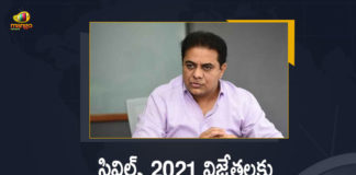 Telangana IT Minister KTR Extends Best Wishes To Civil Services 2021 Rankers, Minister KTR Extends Best Wishes To Civil Services 2021 Rankers, Telangana IT Minister Extends Best Wishes To Civil Services 2021 Rankers, IT Minister KTR Extends Best Wishes To Civil Services 2021 Rankers, Telangana Minister KTR Extends Best Wishes To Civil Services 2021 Rankers, KTR Extends Best Wishes To Civil Services 2021 Rankers, UPSC Civil Service Examination 30 Telangana Students Clear Civil Service Examination 2021, UPSC Civil Services-2021 Final Results Declared Today, Union Public Service Commission has announced the final results for the UPSC Civil Services exam 2021, UPSC Civil Services exam 2021, Union Public Service Commission has announced the final results, UPSC Civil Services-2021 Final Results, Union Public Service Commission, UPSC Civil Service final result 2021 declared, Shruti Sharma is the topper, Shruti Sharma is the topper For UPSC Civil Services exam 2021, 2021 UPSC Civil Services exam, Shruti Sharma is the topper For 2021 UPSC Civil Services exam, UPSC Civil Services Final Result , UPSC Result 2021, UPSC Civil Services 2021 Final Results, UPSC Civil Services 2021 Final Results News, UPSC Civil Services 2021 Final Results Latest News, UPSC Civil Services 2021 Final Results Latest Updates, UPSC Civil Services 2021 Final Results Live Updates, Working President of the Telangana Rashtra Samithi, Telangana Rashtra Samithi Working President, TRS Working President KTR, Telangana Minister KTR, KT Rama Rao, Minister KTR, Minister of Municipal Administration and Urban Development of Telangana, KT Rama Rao Minister of Municipal Administration and Urban Development of Telangana, KT Rama Rao Information Technology Minister, KT Rama Rao MA&UD Minister of Telangana, Mango News, Mango News Telugu,