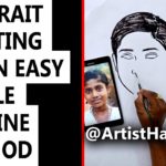 Learn Easy Simple Outline Method for Portrait Painting - Dr Harrsha Artist, Paintings,arts and crafts,handmade designs,drawings,artistharrsha,celebrity artist, world famous artist,indian fastest artist,art lessons,art tutorials videos, how to draw girl,easy drawing methods,how to become an artist,art master, artist harrsha art works,learn easy art works,viral paintings,indian fastest artist harrsha, viral updates,youtuve art videos,new art videos, Learn Easy Simple Outline Method,Portrait Painting,Live Sketching,Dr Harrsha Artist, Mango News, Mango News Telugu,