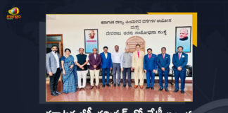 Telangana BC Commission Team Meets with Karnataka BC Commission at Bangalore Today, Telangana BC Commission Team Meets with Karnataka BC Commission, TS BC Commission Team Meets with KA BC Commission at Bangalore Today, KA BC Commission, TS BC Commission Team, Telangana BC Commission team visits Karnataka to study triple test criteria for OBC quota in local body polls, Telangana state commission For backward classes, backward classes, Telangana backward classes Commission Team Meets with Karnataka backward classes Commission at Bangalore Today, Telangana State Commission for Backward Classes delegation is going to visit Karnataka, TSCBC delegation is going to visit Karnataka, BC Commission, backward classes Commission, Bangalore, Mango News, Mango News Telugu,