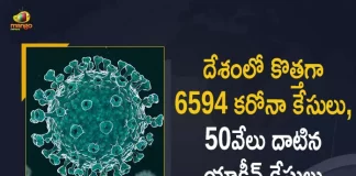 India Reports 6594 Covid-19 Cases 6 Deaths in Last 24 Hours, India, India Covid-19, 6 Deaths Reported on India June 13th, 6594 new Covid-19 cases In India, India Covid-19 Updates, India Covid-19 Live Updates, India Covid-19 Latest Updates, Coronavirus, Coronavirus Breaking News, Coronavirus Latest News, COVID-19, India Coronavirus, India Coronavirus Cases, India Coronavirus Deaths, India Coronavirus New Cases, India Coronavirus News, India New Positive Cases, Total COVID 19 Cases, Coronavirus, Covid-19 Updates in India, India corona State wise cases, India coronavirus cases State wise, Mango News, Mango News Telugu,
