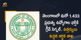 Telangana Finance Ministry Gives Green Signal For The Recruitment of 1433 Posts in Municipal Panchayat Raj Dept, Finance Ministry Gives Green Signal For The Recruitment of 1433 Posts in Municipal Panchayat Raj Dept, Green Signal For The Recruitment of 1433 Posts in Municipal Panchayat Raj Dept, Recruitment of 1433 Posts in Municipal Panchayat Raj Dept, Telangana approves to fill up 1433 vacancies Panchayat Raj Dept, Panchayat Raj Dept, Telangana Financial Department, Finance Ministry has given the green signal to fill the vacancies in the Municipal and Panchayati Raj Dept, 1433 Posts in Municipal Panchayat Raj Dept, Panchayat Raj department, Telangana Finance Ministry News, Telangana Finance Ministry Latest News, Telangana Finance Ministry Latest Updates, Telangana Finance Ministry Live Updates, Mango News, Mango News Telugu,