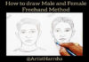 How To Draw Male and Female FreeHand Portrait - Dr.Harrsha Artist, Learn Easy Male and Female FreeHand Portrait,Pencil Sketch Drawing,Dr.Harrsha Artist, how to draw masculine facial features,how to draw feminine facial features,how to draw a male face, how to draw a female face,fix my drawing series,how to draw more masculine features, how to make drawing look like a man,how to make drawing look like a girl,how to draw male facial features, how to draw female facial features,drawing doesn't look masculine enough,artist harrsha, Mango News, Mango News Telugu,