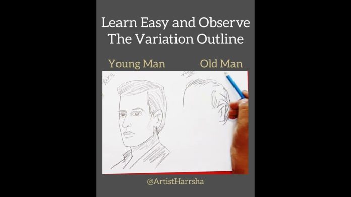 Young And Old Man Variation Sketch - Artist Dr Harrsha, Paintings,arts and crafts,handmade designs,drawings,artistharrsha,celebrity artist,world famous artist, indian fastest artist,how to draw young man,how to draw old man,how to draw man,how to draw easy,youtube videos, youtube tutorial videos,famous youtube videos,trending,viral,trending music,music videos,2022 latest music videos, reels,shorts,creating for india,artist challenge,2023 videos,2022 viral videos,2023 new year, Mango News, Mango News Telugu,