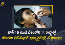 Polio Sub-National Immunization Day will be Conducted 11 States UTs From June 19th, UTs From June 19th, 11 States, Polio Sub-National Immunization Day will be Conducted 11 States, Polio Sub-National Immunization Day, Health Ministry said the first Sub-National Immunization Day of 2022 for administering Polio vaccine drops, Sub-National Immunization Day of 2022 for administering Polio vaccine drops will start tomorrow in 11 states, Polio vaccine drops, Polio Immunization 2022, first Sub-National Immunization Day for 2022, Polio Sub-National Immunization Day News, Polio Sub-National Immunization Day Latest News, Polio Sub-National Immunization Day Latest Updates, Polio Sub-National Immunization Day Live Updates, 2022 Polio vaccine drops, Bihar, Chandigarh, Delhi, Gujarat, Haryana, Jharkhand, Maharashtra, Punjab, Rajasthan, Uttarakhand, West Bengal, Mango News, Mango News Telugu,