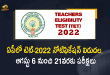Andhra Pradesh Teacher Eligibility Test-2022 Notification Released, Andhra Pradesh Teacher Eligibility Test-2022, Teacher Eligibility Test-2022 Notification Released, 2022 Teacher Eligibility Test Notification Released, Teacher Eligibility Test Notification Released, Teacher Eligibility Test, Notification Released, Teacher Eligibility Test-2022, 2022 Teacher Eligibility Test, AP TET-2022, AP TET-2022 News, AP TET-2022 Latest News, AP TET-2022 Latest Updates, AP TET-2022 Live Updates, Mango News, Mango News Telugu,
