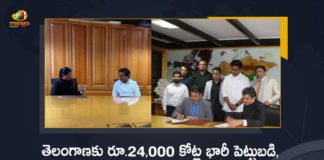 Rajesh Exports to Set up India's First Display Fab Facility in Telangana with Rs 24000 Cr Investment, Rajesh Exports to Set up India's First Display Fab Facility in Telangana, India's First Display Fab Facility in Telangana with Rs 24000 Cr Investment, Display Fab Facility in Telangana, Rajesh Exports, India's First Display Fab Facility, Telangana Govt Signs MoU With Elest To Establish India’s First Display Fab Centre, Telangana Govt Signs MoU With Elest, Establish India’s First Display Fab Centre, India’s First Display Fab Centre, Telangana Rashtra Samithi Government signed a Memorandum of Understanding with Karnataka based Elest company, TRS Government signed a MoU with Karnataka based Elest company, Memorandum of Understanding, MoU, TRS Government, Telangana Rashtra Samithi Government, Karnataka based Elest company, Elest company News, Elest company Latest News, Elest company Latest Updates, Elest company Live Updates, Mango News, Mango News Telugu,