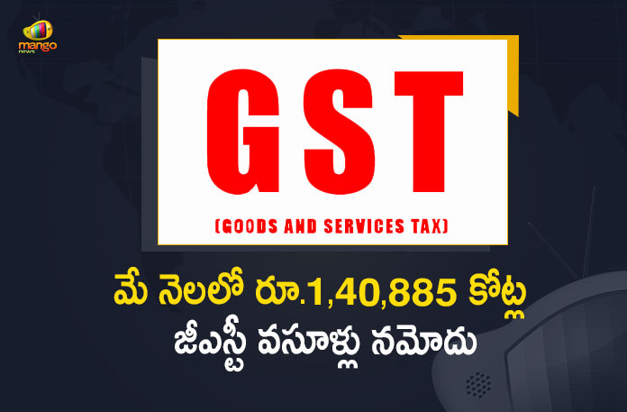 GST Revenue Collection RS 140885 Cr Reported in May Month, RS 140885 Cr Reported in May Month, gross revenue from Goods and Service Tax in the month of May came in at Rs 140885 crore, gross revenue from GST in the month of May came in at Rs 140885 crore, This is the fourth time the monthly GST collection crossed Rs 1.40 lakh crore mark, monthly GST collection crossed Rs 1.40 lakh crore mark, Goods and Service Tax revenue collection for May jumps 44 percent, GST Revenue, Goods and Service Tax Revenue, Goods and Service Tax Revenue Collection, GST Revenue Collection News, GST Revenue Collection Latest News, GST Revenue Collection Latest Updates, GST Revenue Collection Live Updates, Mango News, Mango News Telugu,