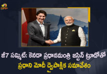 PM Modi held Bilateral meeting with the PM of Canada Justin Trudeau on the Sidelines of the G7 Summit, Modi held Bilateral meeting with the PM of Canada Justin Trudeau on the Sidelines of the G7 Summit, PM of Canada Justin Trudeau on the Sidelines of the G7 Summit, PM Modi held Bilateral meeting with the PM of Canada Justin Trudeau, PM of Canada Justin Trudeau, PM Modi held Bilateral meeting, Sidelines of the G7 Summit, PM of Canada Justin Trudeau, Canada PM Justin Trudeau, PM Justin Trudeau, Justin Trudeau, Bilateral meeting, G7 Summit, PM Modi Bilateral meeting News, PM Modi Bilateral meeting Latest News, PM Modi Bilateral meeting Latest Updates, PM Modi Bilateral meeting Live Updates, Mango News, Mango News Telugu,