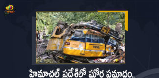 16 Including School Children Lost Lives as Bus Falls into Gorge at Himachal Pradesh, Bus Falls into Gorge at Himachal Pradesh, 16 Including School Children Lost Lives, Sixteen Killed Including School Children Lost Lives as Bus Falls into Gorge at Himachal Pradesh, School Children Lost Lives as Bus Falls into Gorge at Himachal Pradesh, 16 passengers including some school children were killed as a private bus fell into a gorge in Himachal Pradesh, A private bus fell into a gorge in Himachal Pradesh Kullu district, Himachal Pradesh Kullu bus accident, School Children, Bus Falls into Gorge, Himachal Pradesh Kullu bus accident News, Himachal Pradesh Kullu bus accident Latest News, Himachal Pradesh Kullu bus accident Latest Updates, Himachal Pradesh Kullu bus accident Live Updates, Mango News, Mango News Telugu,