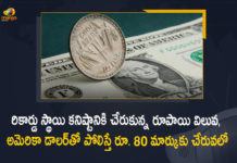 Indian Rupee Settles at All Time Record Low of 79.98 Briefly Touches Rs 80 Mark Against US Dollar, Indian Rupee Briefly Touches Rs 80 Mark Against US Dollar, Indian Rupee Settles at All Time Record Low of 79.98, Indian Rupee settles at record low of 79.98 against US dollar, Indian rupee briefly touched an all-time low of 80 per dollar mark, Indian Rupee Settles at All Time Record Low, All Time Record Low of 79.98, US dollar, Indian Rupee, Indian Rupee at 80 to the dollar, Indian Rupee News, Indian Rupee Latest News, Indian Rupee Latest Updates, Indian Rupee Live Updates, Mango News, Mango News Telugu,
