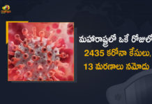Corona In Maharashtra 2435 New Positive Cases 13 Deaths Reported on July 12, Maharashtra, Maharashtra Covid-19, 13 Deaths Reported on Maharashtra July 12th, 2435 new Covid-19 cases In Maharashtra, Maharashtra Covid-19 Updates, Maharashtra Covid-19 Live Updates, Maharashtra Covid-19 Latest Updates, Coronavirus, Coronavirus Breaking News, Coronavirus Latest News, COVID-19, Maharashtra Coronavirus, Maharashtra Coronavirus Cases, Maharashtra Coronavirus Deaths, Maharashtra Coronavirus New Cases, Maharashtra Coronavirus News, Maharashtra New Positive Cases, Total COVID 19 Cases, Coronavirus, COVID-19, Covid-19 Updates in Maharashtra, Maharashtra corona district wise cases, Maharashtra coronavirus cases district wise, Mango News, Mango News Telugu,