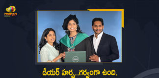 CM YS Jagan Tweets on Completion of his Daughter Harsha Masters Degree From Insead Business School, AP CM YS Jagan Tweets on Completion of his Daughter Harsha Masters Degree From Insead Business School, YS Jagan Tweets on Completion of his Daughter Harsha Masters Degree From Insead Business School, Harsha Masters Degree From Insead Business School, Insead Business School Masters Degree, Harsha Masters Degree, Harsha Gets MBA Degree from Insead Business School, AP CM Jagan Feels Proud About His Daughter, AP CM Jagan's eldest daughter Harsha has completed her Masters from INSEAD Business School in Paris, INSEAD Business School in Paris, AP CM YS Jagan's daughter accomplished MBA with distinction from INSEAD Business School in Paris, AP Chief Minister Jagan's eldest daughter Harsha has completed her Masters from INSEAD Business School in Paris, Harsha Reddy has completed her Masters from INSEAD Business School in Paris, AP CM YS Jagan's daughter Harsha Reddy, Mango News, Mango News Telugu,