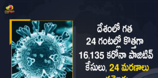 India Reports 16135 Covid-19 Positive Cases 24 Deaths in Last 24 Hours, India, India Covid-19, 24 Deaths Reported on India July 3rd, 16135 new Covid-19 cases In India, India Covid-19 Updates, India Covid-19 Live Updates, India Covid-19 Latest Updates, Coronavirus, Coronavirus Breaking News, Coronavirus Latest News, COVID-19, India Coronavirus, India Coronavirus Cases, India Coronavirus Deaths, India Coronavirus New Cases, India Coronavirus News, India New Positive Cases, Total COVID 19 Cases, Coronavirus, Covid-19 Updates in India, India corona State wise cases, India coronavirus cases State wise, Mango News, Mango News Telugu,