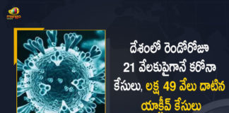 India Corona Updates 21880 Positive Cases 60 Deaths Reported in the Last 24 Hours, India, India Covid-19, 60 Deaths Reported on India July 21st, 21880 new Covid-19 cases In India, India Covid-19 Updates, India Covid-19 Live Updates, India Covid-19 Latest Updates, Coronavirus, Coronavirus Breaking News, Coronavirus Latest News, COVID-19, India Coronavirus, India Coronavirus Cases, India Coronavirus Deaths, India Coronavirus New Cases, India Coronavirus News, India New Positive Cases, Total COVID 19 Cases, Coronavirus, Covid-19 Updates in India, India corona State wise cases, India coronavirus cases State wise, Mango News, Mango News Telugu,