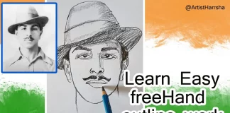Learn Easy FreeHand Portrait of Bhagat Singh - Artist Harrsha, Learn Easy FreeHand Portrait of Bhagat Singh,Bhagat Singh Drawing,Artist Harrsha, easy bhagat singh drawing,how to draw bhagat singh,bhagat singh,how to draw, bhagat singh drawing,famous paintings,painting,how to draw bhagat sing step by step, how to draw bhagat sing,draw bhagat sing,easy draw bhagat sing,leader bhagat sing, bhagat sing drawing video,pencil sketch,portrait,celebrity artist,world famous artist, Mango News, Mango News Telugu,