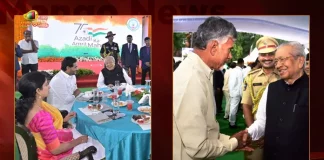 CM YS Jagan and Opposition Leader Chandrababu Attends For At Home Program in AP Raj Bhavan, Opposition Leader Chandrababu Attends For At Home Program in AP Raj Bhavan, AP CM YS Jagan Attends For At Home Program in AP Raj Bhavan, Home Program in AP Raj Bhavan, AP Raj Bhavan Home Program, AP CM YS Jagan, Opposition Leader Chandrababu, Home Program, AP Raj Bhavan, AP Raj Bhavan Home Program News, AP Raj Bhavan Home Program Latest News And Updates, AP Raj Bhavan Home Program Live Updates, Mango News, Mango News Telugu,