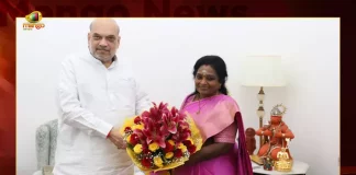 Governor Tamilisai Meets Union Home Minister Amit Shah To Present Report on Law and Order in Telangana, Telangana Governor Tamilisai Meets Union Home Minister Amit Shah, Union Home Minister Amit Shah, Telangana Governor Tamilisai Soundararajan, Governor Tamilisai submits Telangana ground report to Amit Shah, Governor Tamilisai Soundararajan, Tamilisai Soundararajan Delhi Tour, Law and Order in Telangana, Amit Shah, Telangana ground report News, Telangana ground report Latest News And Updates, Telangana ground report Live Updates, Mango News, Mango News Telugu,