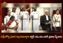 Justice UU Lalit Takes Oath as 49th Chief Justice of India, UU Lalit Takes Oath as 49th Chief Justice of India, 49th Chief Justice of India, President Droupadi Murmu administered the oath of office to Justice UU Lalit at Rashtrapati Bhavan, Justice UU Lalit, President Droupadi Murmu, 49th CJI, 49th CJI UU Lalit, Justice Uday Umesh Lalit took oath as the 49th Chief Justice of India, Justice UU Lalit News, Justice UU Lalit Latest News And Updates, Justice UU Lalit Live Updates, Mango News, Mango News Telugu,