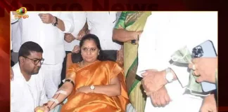 MLC Kavitha Participates Blood Donation Camp at Telangana Bhavan Today, Blood Donation Camp at Telangana Bhavan Today, MLC Kavitha Participates Blood Donation Camp, Telangana Bhavan, Blood Donation Camp, Telangana Bhavan Blood Donation Camp, TRS MLC Kavitha, TRS MLC Kavitha News, TRS MLC Kavitha Latest News And Updates, TRS MLC Kavitha Live Updates, Mango News, Mango News Telugu,