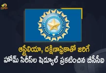 BCCI Announces Schedule for Home Series Against Australia and South Africa, BCCI Announces Schedule for Home Series Against South Africa, BCCI Announces Schedule for Home Series Against Australia, Home Series Against Australia and South Africa, Home Series Against Australia, Home Series Against South Africa, Board of Control for Cricket in India, BCCI announces schedule for white-ball home series against South Africa, BCCI announces schedule for white-ball home series against Australia, white-ball home series against Australia and South Africa, white-ball home series News, white-ball home series Latest News, white-ball home series Latest Updates, white-ball home series Live Updates, Mango News, Mango News Telugu,