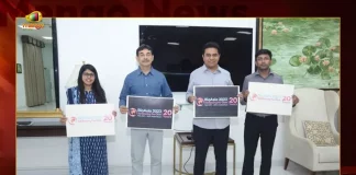Minister KTR Launches Logo and Theme of Bioasia 2023 which will be held from 24-26 February 2023 in Hyderabad, Bioasia which will be held from 24-26 February 2023 in Hyderabad, Minister KTR Launches Logo and Theme of Bioasia 2023, Logo and Theme of Bioasia 2023, Bioasia 2023, BioAsia Health Tech Event 2023, BioAsia 20th edition, BioAsia Health Tech Event Will Be Held in Hyderabad From Feb 24 to 26 Next Year, BioAsia 2023 To Be Held in Hyderabad, Minister KTR Latest News Today, Minister KTR Twitter Live Updates, Union Minister KT Rama Rao Unveils Theme of 20th Edition of BioAsia in Hyderabad, KTR Announces BioAsia Schedule, KTR Launches Logo And Theme of 20th Edition BioAsia summit, Mango News, Mango News Telugu,