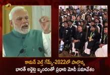 PM Modi Felicitates Indian Contingent for Commonwealth Games 2022, Modi Felicitates Indian Contingent for Commonwealth Games 2022, Indian Contingent for Commonwealth Games 2022, CWG-2022, Commonwealth Games-2022, Birmingham Commonwealth Games 2022, 2022 Birmingham Commonwealth Games, Birmingham Commonwealth Games, Commonwealth Games, Birmingham Alexander Stadium, Commonwealth Games 2022 sports, Birmingham Commonwealth Games 2022 News, Birmingham Commonwealth Games 2022 Latest News And Updates, Birmingham Commonwealth Games 2022 Live Updates, Mango News, Mango News Telugu,