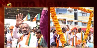 Bandi Sanjay 4th Phase Praja Sangrama Yatra Concluding Meeting Today Union Minister of State Sadhvi Niranjan Jyoti will Attend, Bandi Sanjay Praja Sangrama Yatra-4, Bandi Sanjay Praja Sangrama Yatra, Praja Sangrama Yatra-4 closing meeting today, Union Minister Sadhvi Niranjan Jyoti , Union Minister Sadhvi Niranjan Jyoti as Chief Guest, Praja Sangrama Yatra, Telangna BJP Chief Bandi Sanjay, Mango News, Mango News Telugu, Telangna BJP President Bandi Sanjay, Bandi Sanjay Yatra Closing Meet, Telangna BJP, Sadhvi Niranjan Jyoti, Praja Sangrama Yatra Latest News And Updates