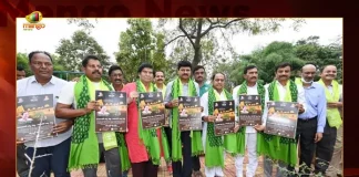 Green India Challenge Launches 2nd Edition of Planting Jammi Saplings Minister Indrakaran Reddy MP Santosh Attends, Green India Challenge, 2nd Edition of Planting Jammi Saplings, Minister Indrakaran Reddy , MP Santosh , Jammi Saplings, Mango News, Mango News Telugu, MP Santosh Kumar, MP Santosh Green India Challenge, 2nd Edition of Green India Planting , Green India Challenge 2.0, Green India Challenge Latest News And Updates, Green India Challenge Live Updates, Minister of Endowments and Law of Telangana, Allola Indrakaran Reddy, Minister Allola Indrakaran Reddy