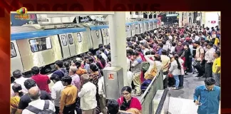 Hyderabad Metro Achieves New Record by Carrying 4 Lakh Passengers in Single Day on Sep 9, Hyderabad Metro New Record, Hyderabad Metro 4 Lakh Passengers, 4 Lakh Passengers Travelled In A Single Day, Mango News, Mango News Telugu, Hyderabad Metro , Hyderabad Metro Rail, Hyderabad Metro New Record by Carrying 4 Lakh Passengers , Hyderabad Metro Rail Timings, Metro Rail Timings on Ganesh Immersion, Metro Rail Timings Extended, Hyd Metro Rail on Working Day, Hyd Metro Rail Latest News And Updates