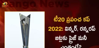 ICC Announced the Prize Money Details for ICC Men's T20 World Cup 2022, BCCI New Team, ICC Mens T20 World Cup 2022, ICC Mens Team, T20 World Cup 2022, ICC Mens Indian Team, Mango News, Mango News Telugu, Rohit Sharma C, KL Rahul VC, Virat Kohli, Suryakumar Yadav, Deepak Hooda, R Pant WK, Dinesh Karthik WK, Hardik Pandya, R. Ashwin, Y Chahal, Axar Patel, Jasprit Bumrah, B Kumar, Harshal Patel, Arshdeep Singh, T20 World Cup Latest News And Updates, Prize Money Of USD 1.6 Million