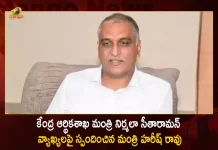 Minister Harish Rao Responds Over Union Finance Minister Nirmala Sitharaman Remarks, Minister Harish Rao Comments on Ration Shops, Union Minister Nirmala Sitharaman, Mango News Telugu, Mango News, Telangna Minister Harish Rao, Union Finance Minister Nirmala Sitharaman, Minister Harish Rao Latest News And Updates, Nirmala Sitharaman Remarks, Nirmala Sitharaman, Harish Rao, TRS Party, BJP Party , Telangna