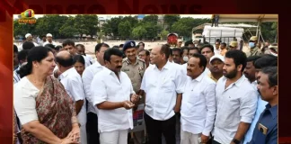 Ministers Talasani Satyavathi Rathod Inspected Arrangements for Telangana Jathiya Samaikyatha Vajrotsavalu at NTR Stadium, Minister Talasani Srinivas Yadav, Minister Satyavathi Rathod, Telangana Day At NTR Stadium, Telangna CM KCR, Mango News, Mango News Telugu, Telangana Jathiya Samaikyatha Dinotsavaalu, Telangana Jathiya Samaikyatha Dinotsavaalu 2022, Telangana Integration Day 2022, Telangana Integration Day , Telangana Integration Day Latest News And Updates, Telangana Jathiya Samaikyatha Dinotsavaalu, Telanagana Integration Day Celebrations