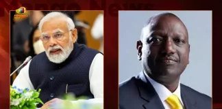 PM Modi Congratulates William S Ruto on Being Elected the President of Kenya, PM Modi Congratulates William S Ruto , William S Ruto Elected As President of Kenya, William S Ruto New President Kenya, PM Modi Greets William S Ruto, William S Ruto Kenya New President, Mango News, Mango News Telugu, President of Kenya, PM Narendra Modi, Kenya President William S Ruto, PM Modi Latest News And Updates