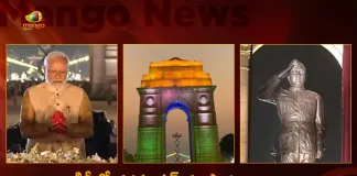 PM Modi Inaugurates Kartavya Path and Unveils Statue of Netaji Subhas Chandra Bose at India Gate, PM Modi To Inaugurate Kartavya Path , PM Modi Unveils Netaji Subhas Chandra Bose Statue, PM Modi Subhas Chandra Bose Statue Inauguration, PM Modi Kartavya Path, Kartavya Path Scheme, Mango News, Mango News Telugu, Kartavya Path, PM Narendra Modi, PM Narendra Modi Latest News And Updates, Netaji Subhas Chandra Bose Statue at India Gate
