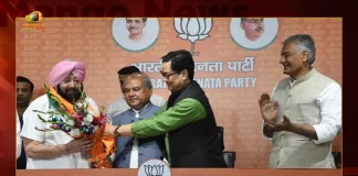 Punjab Former CM Amarinder Singh Joins and Merges His Punjab Lok Congress with BJP Today, Punjab Former CM Amarinder Singh Joins BJP, Punjab Former CM Amarinder Singh, Amarinder Singh, Amarinder Singh Merges Punjab Lok Congress, Punjab Lok Congress, Mango News, Mango News Telugu, Punjab Lok Congress with BJP Today, BJP, Punjab BJP, Punjab Lok Congress with BJP, Captain Amarinder Singh , Punjab Political News, Punjab Latest News And Updates